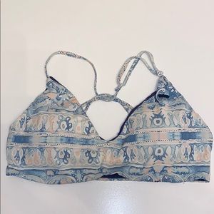 Roxy Swim Bikini Top Medium Blue